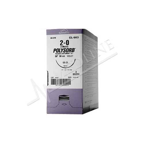 POLYSORB VIOLA 2/0 - S/AGO 250 cm