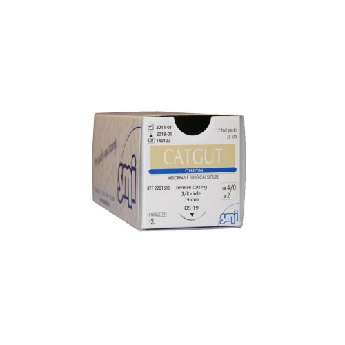 CATGUT CROMICO TR 24 mm 0 (EP 4) - 75...