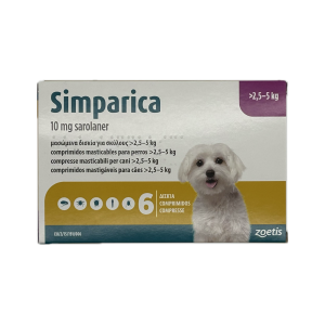 SIMPARICA 10 mg 6 tabs...