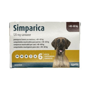 SIMPARICA 120 mg 6 tabs...