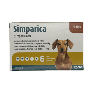 SIMPARICA 20 mg 6 tabs...