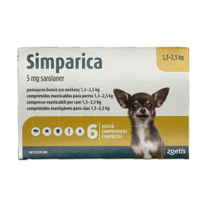 SIMPARICA 5 mg 6 tabs...