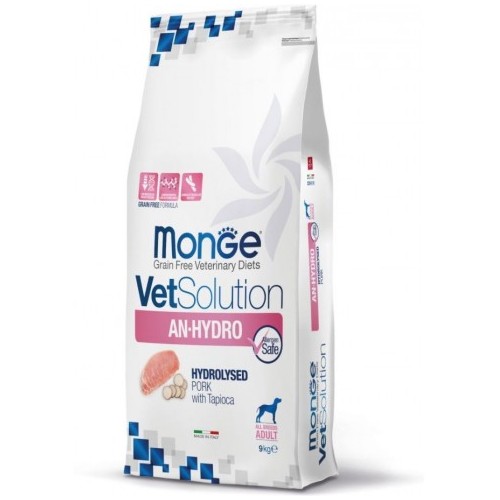 MONGE CANE AN HYDRO maiale 9 KG