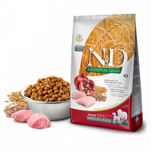 N&D CANE SENIOR ANC.pollo/melograno...