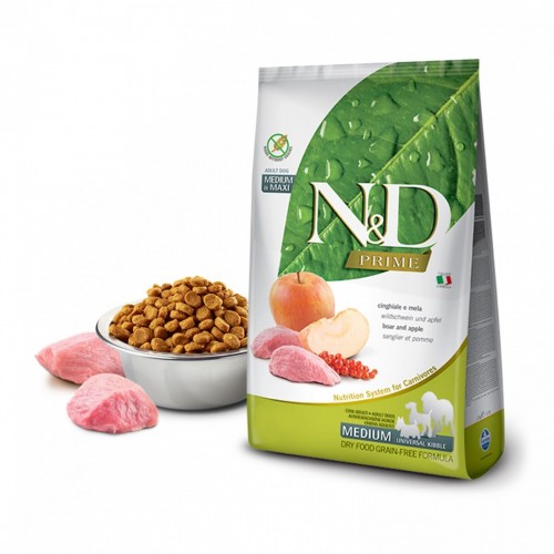 N&D CANE PRIME cinghiale/mela MED/MAX...