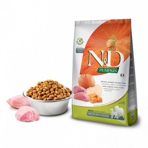 N&D CANE ZUCCA cinghiale/mela MED/MAX...