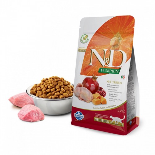N&D GATTO ZUCCA quaglia/melograno...