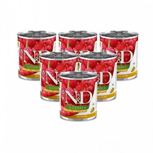 N&D CANE quinoa/quaglia/cocco 6 x 285 gr
