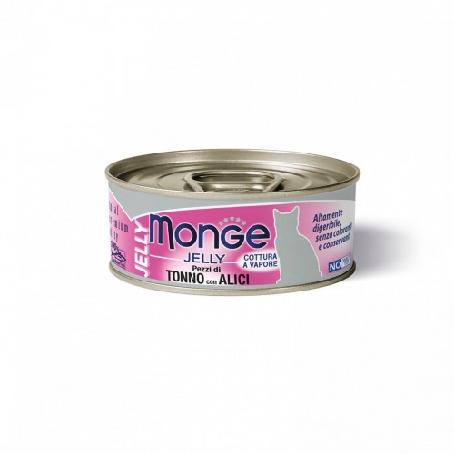 MONGE GATTO JELLY tonno/alici 24 pz x...