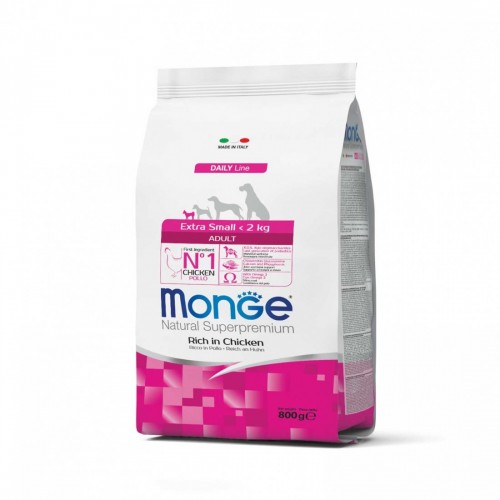 MONGE CANE EXTRA SMALL pollo 800 gr