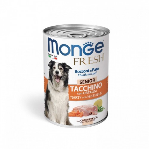 MONGE CANE FRESH SENIOR tacchino/ort...