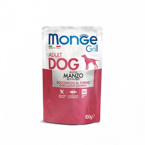 MONGE CANE GRILL manzo 24 bst x 100 gr