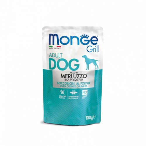 MONGE CANE GRILL merluzzo 24 bst x...