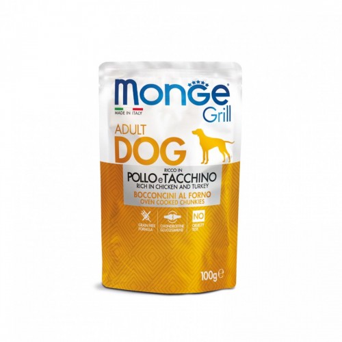MONGE CANE GRILL pollo/tacchino 24...