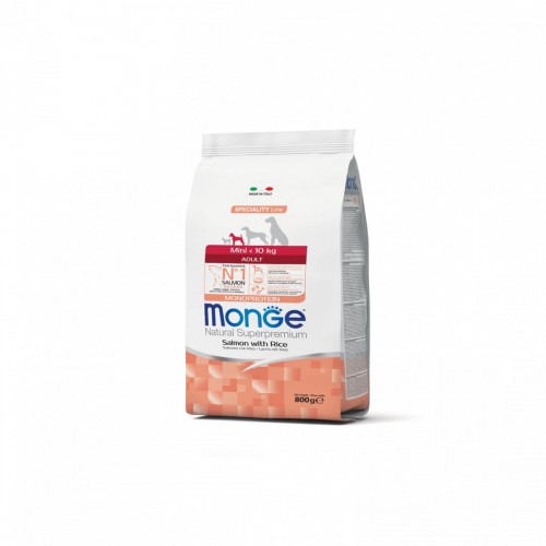 MONGE CANE ADULT MINI salmone/riso...