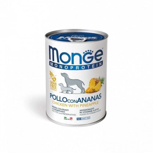 MONGE CANE MONOPR. pollo/ananas 24 pz...