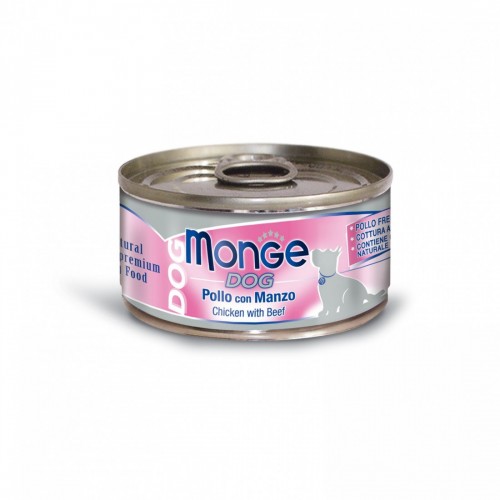 MONGE CANE NATURAL pollo/manzo 24 pz...