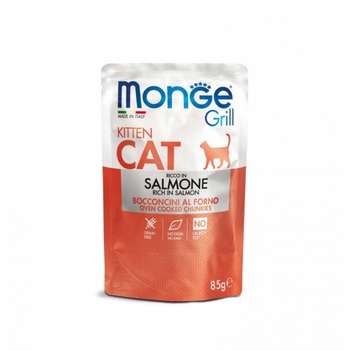 MONGE GATTO GRILL KITTEN salmone 28...
