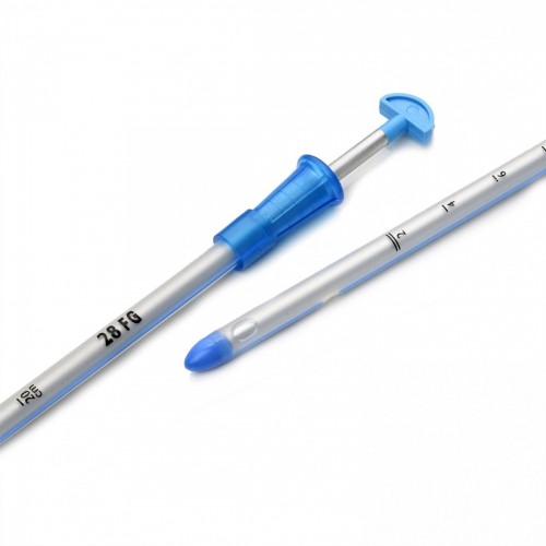 CATETERE DRENAGGIO TORACICO C/TROCAR...