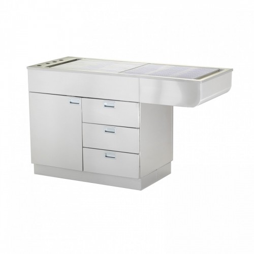 TAV C/VASCA MOBILE ACC. INOX PORTA+3...