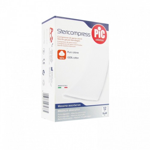 COMPRESSE GARZA sterile cm 18x40x12 PIC