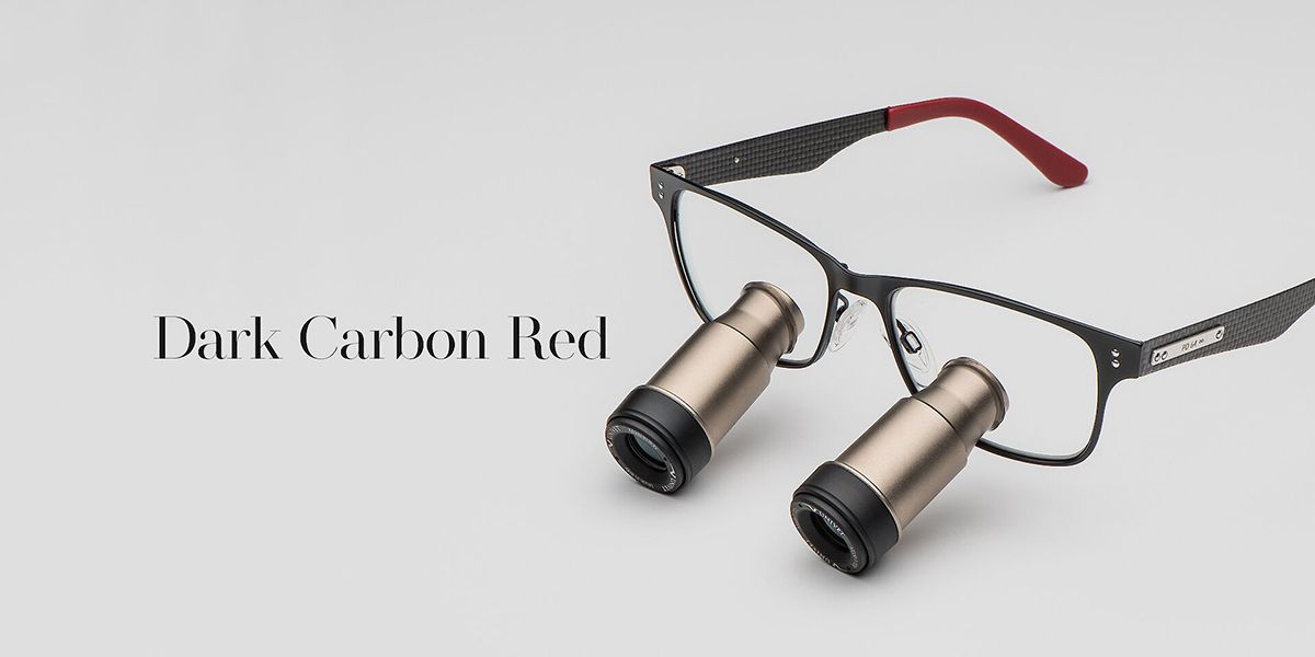 Loupes Univet Ash Prism colore Dark Carbon Red
